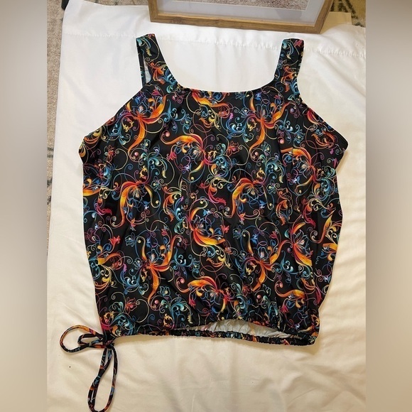 T.H.E Blouson Day Dreaming Tangerine swim top - Picture 3 of 11